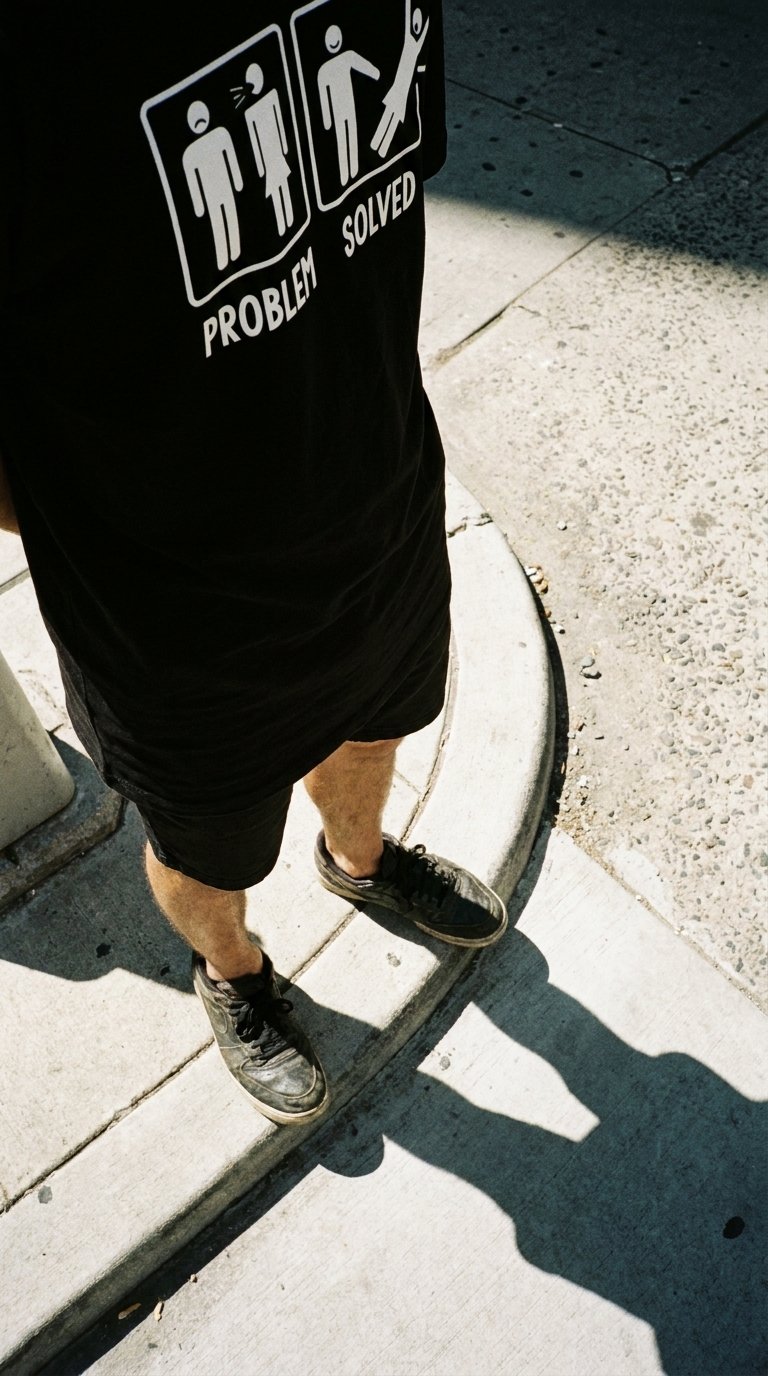 AI product shot of Problem Solved Oversized T-Shirt