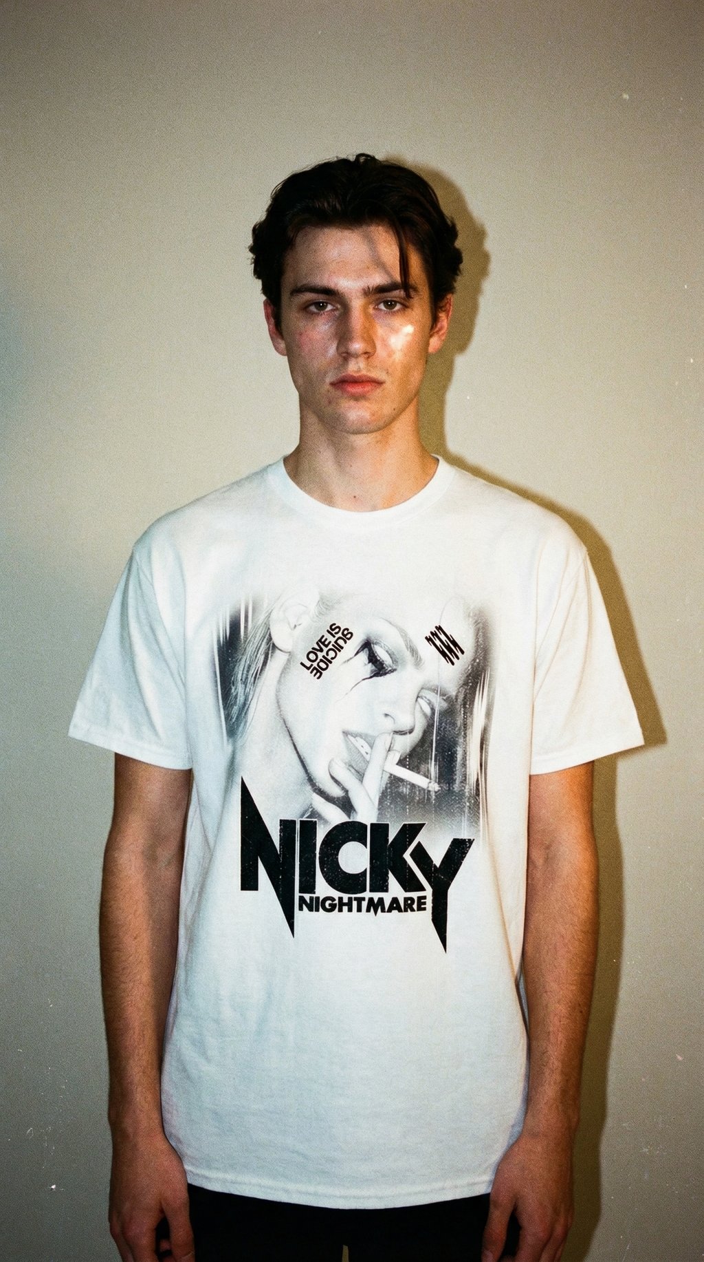 AI product shot of Love Kills Tee