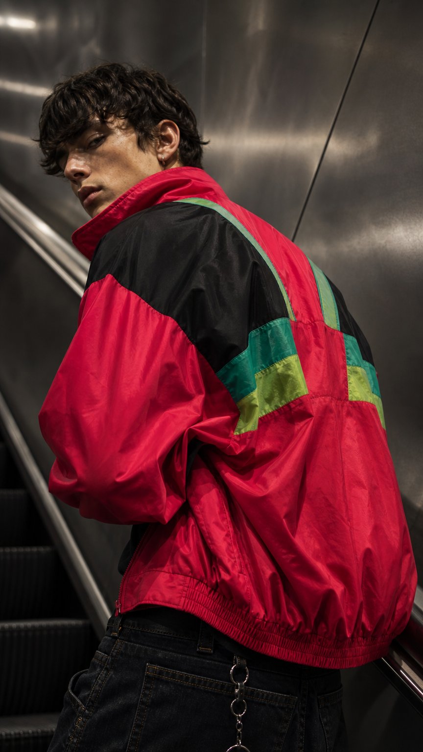 AI product shot of Vintage 90s Sunice Ski Jacket