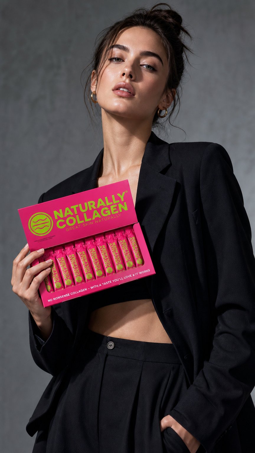 AI product shot of Naturally Collagen®  Best In Class Liquid Marine Collagen