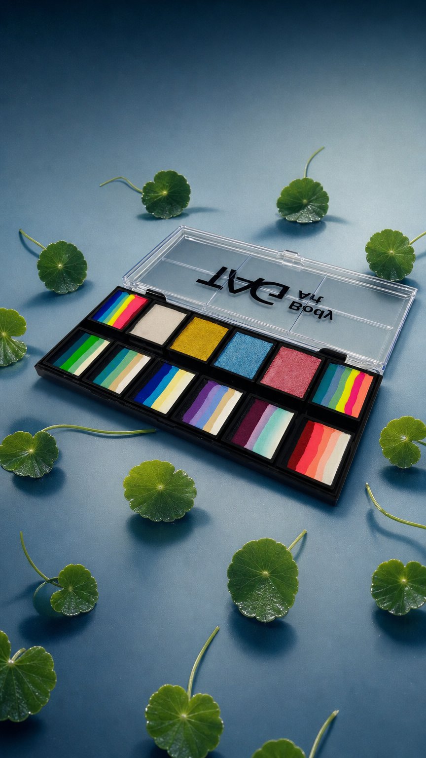 AI product shot of Rainbow Fairy Garden Palette