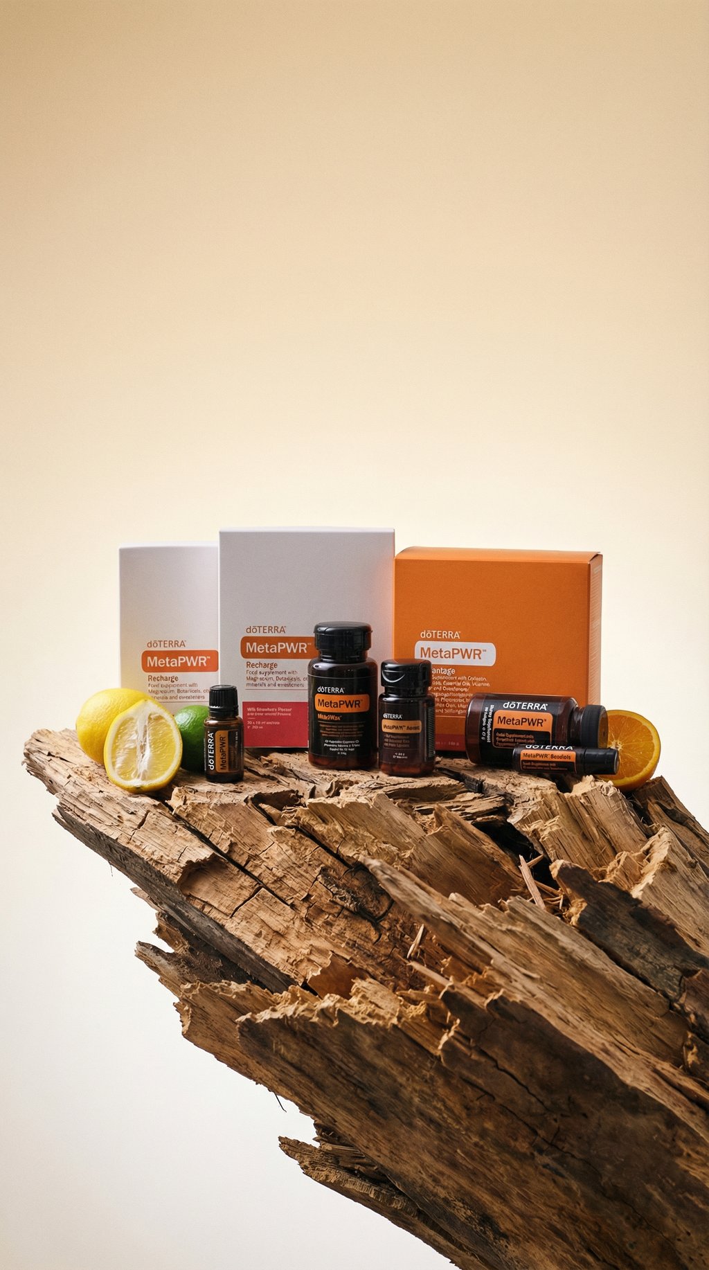 AI product shot of doTERRA Europe's MetaPWR™ System