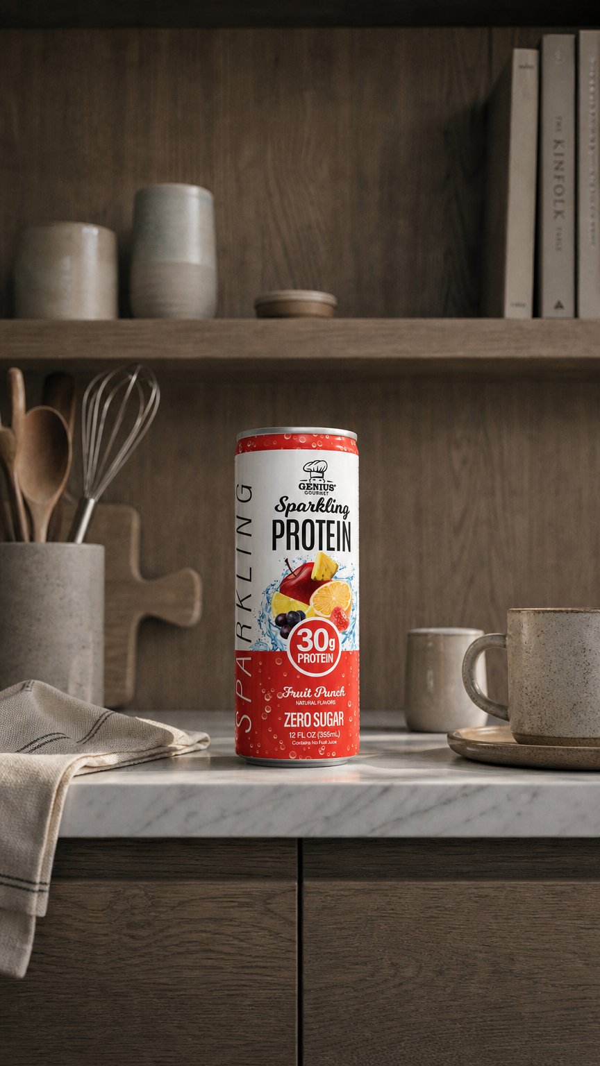 AI product shot of Sparkling Clear Protein - Fruit Punch