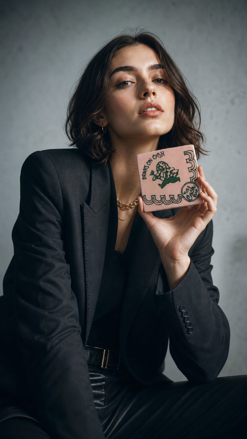 AI product shot of Cash Bar Coaster