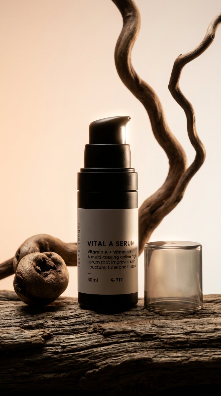 AI product shot of Vital A Serum