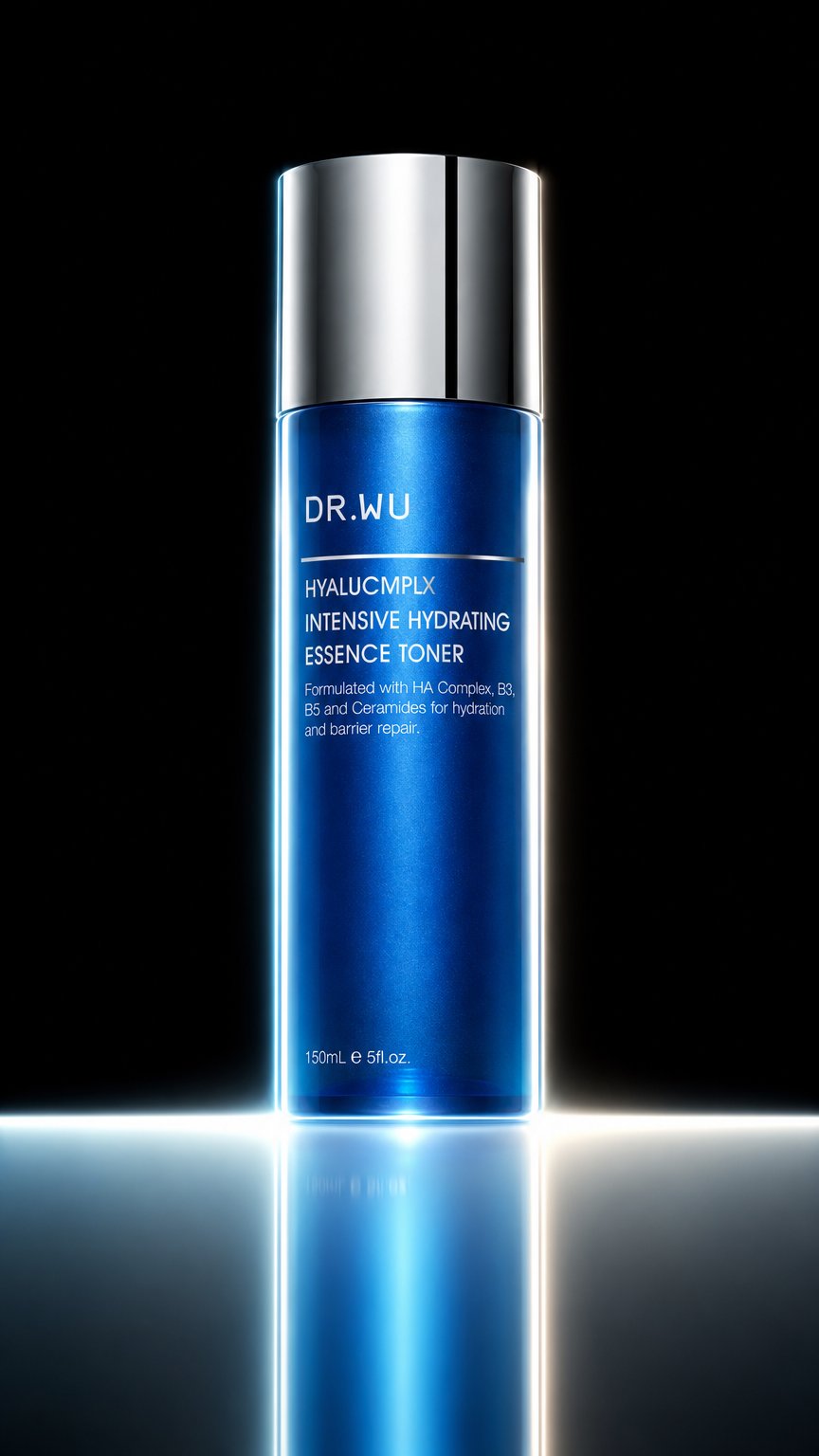 AI product shot of 玻尿酸保濕精華化妝水(經典型)150ML