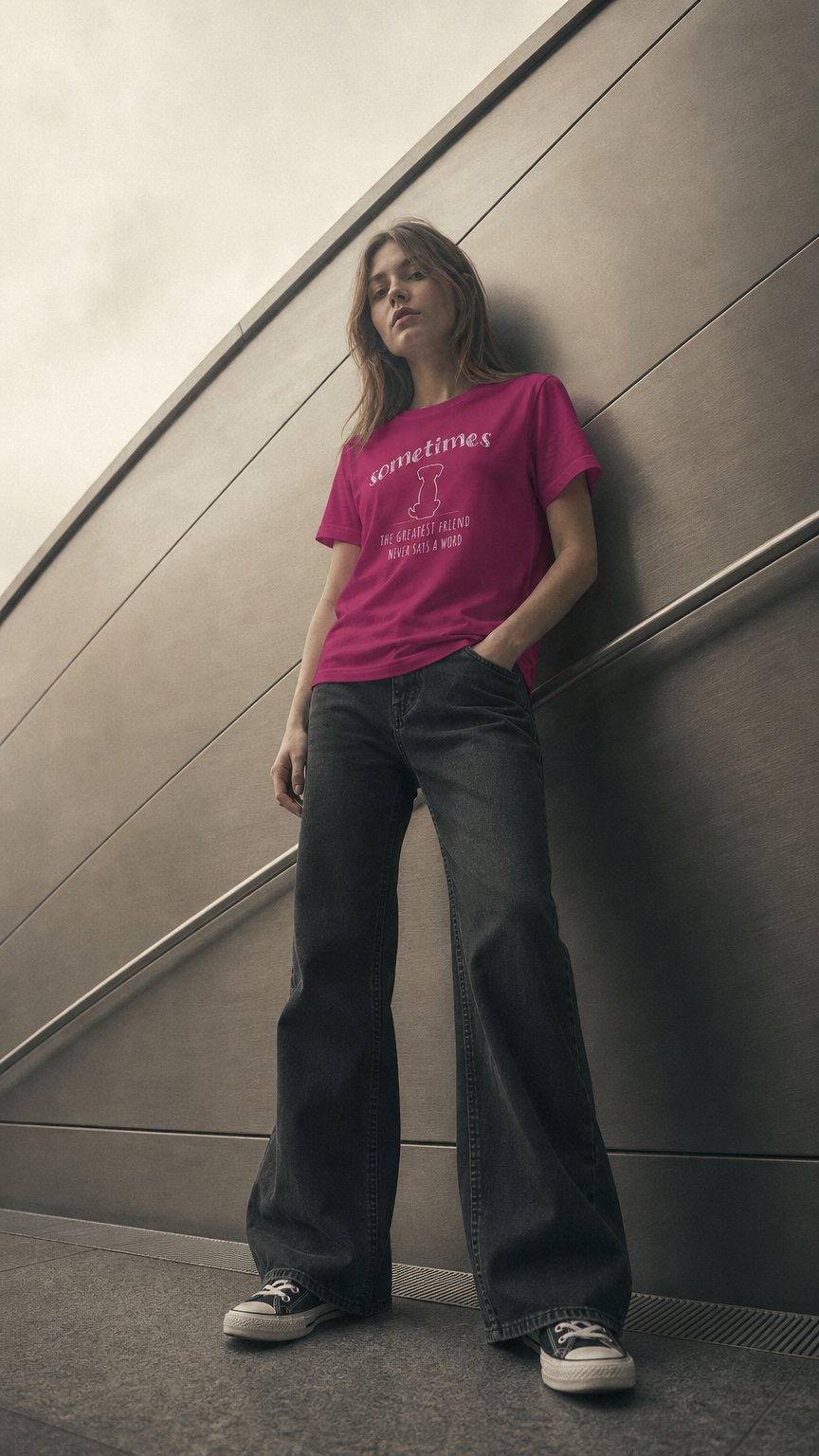 AI product shot of The Greatest Friend Women's Lightweight Cotton Tee