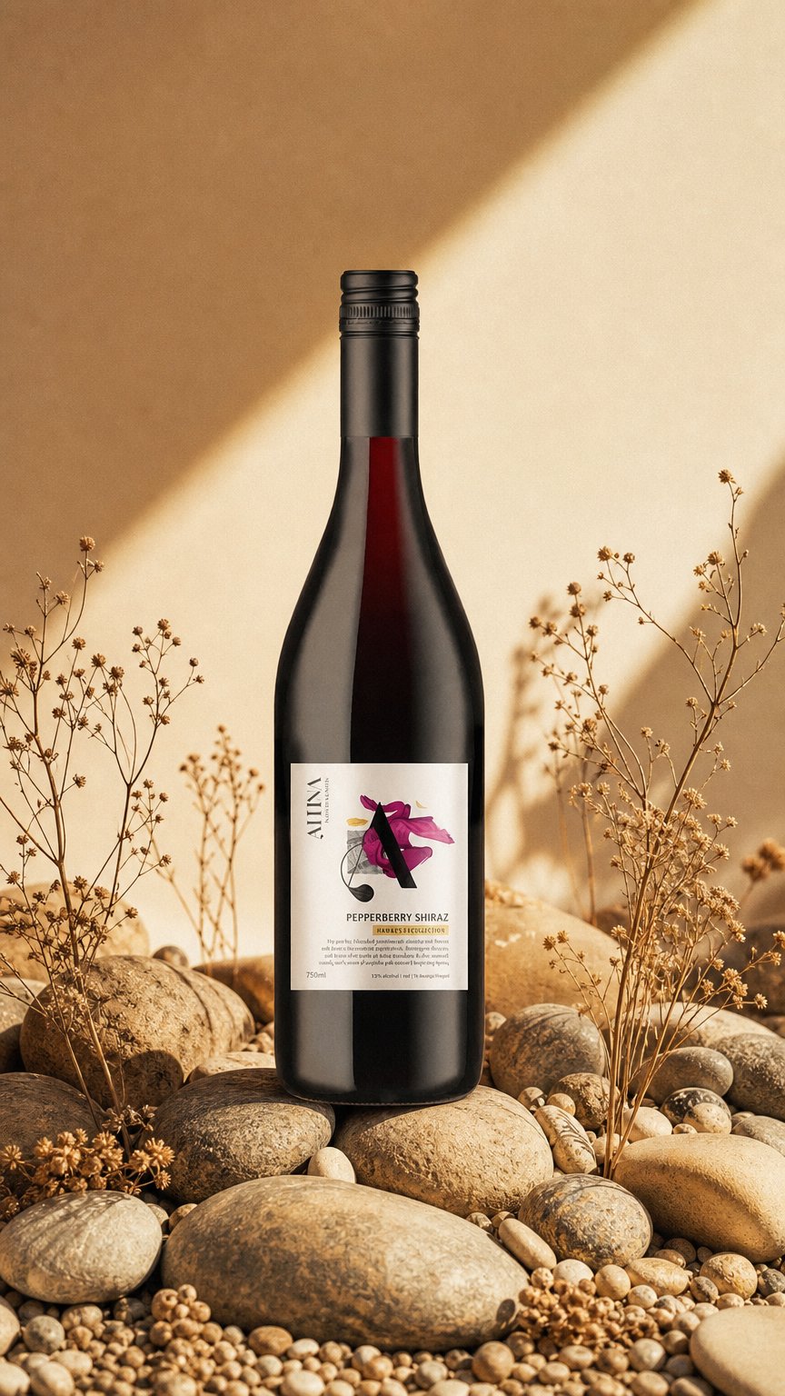 AI product shot of Altina Liberate Pepperberry Shiraz