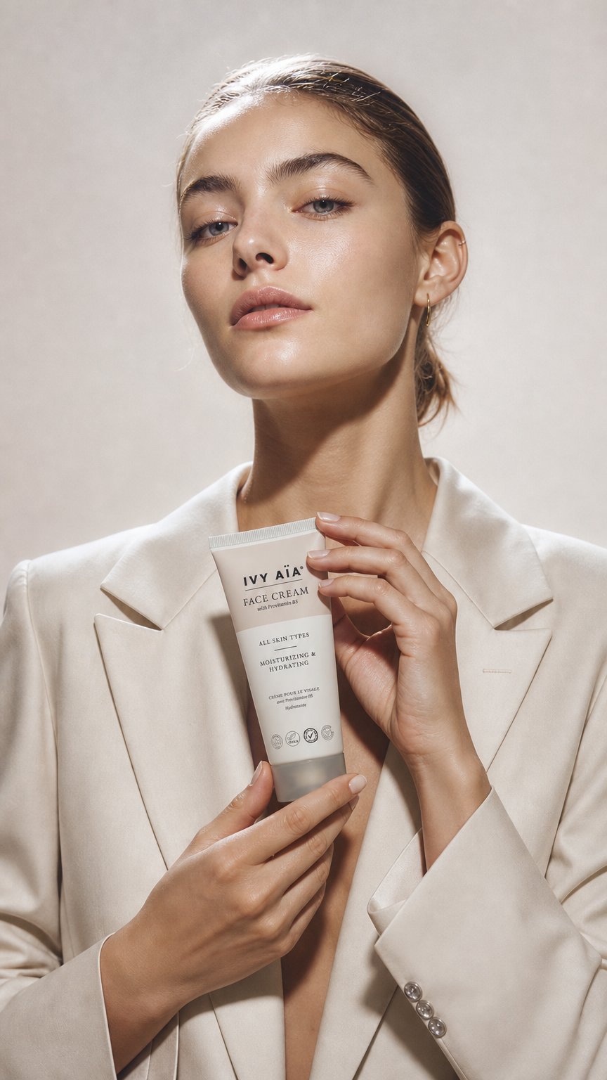 AI product shot of Face Cream with ProVitamin B5