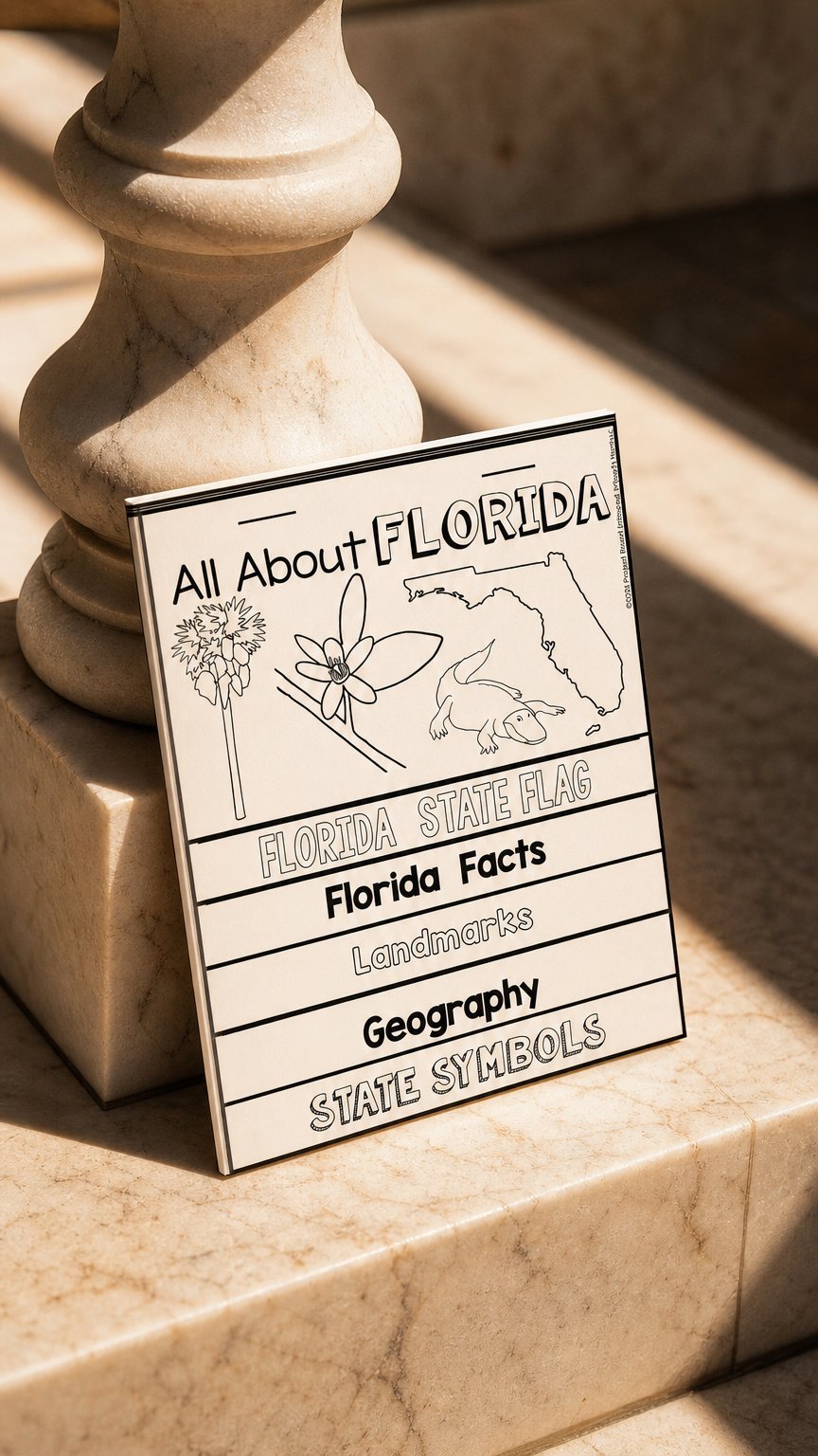 AI product shot of Florida State Report Flip Book