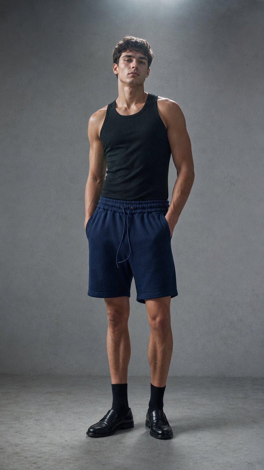 AI product shot of Exceed Navy Short
