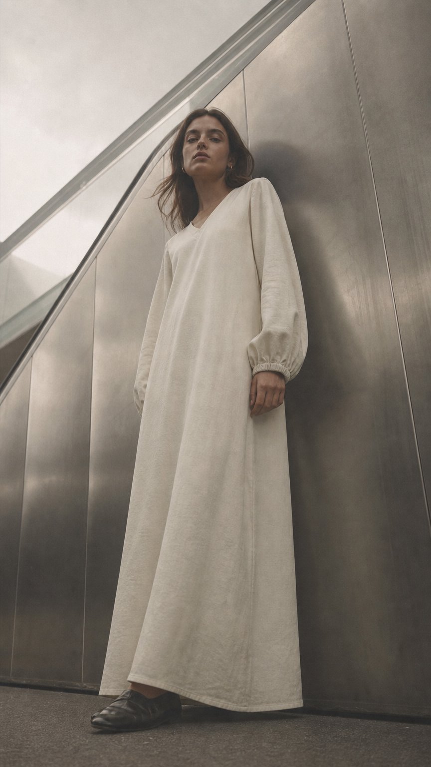 AI product shot of Perfectly Imperfect Twill Dress