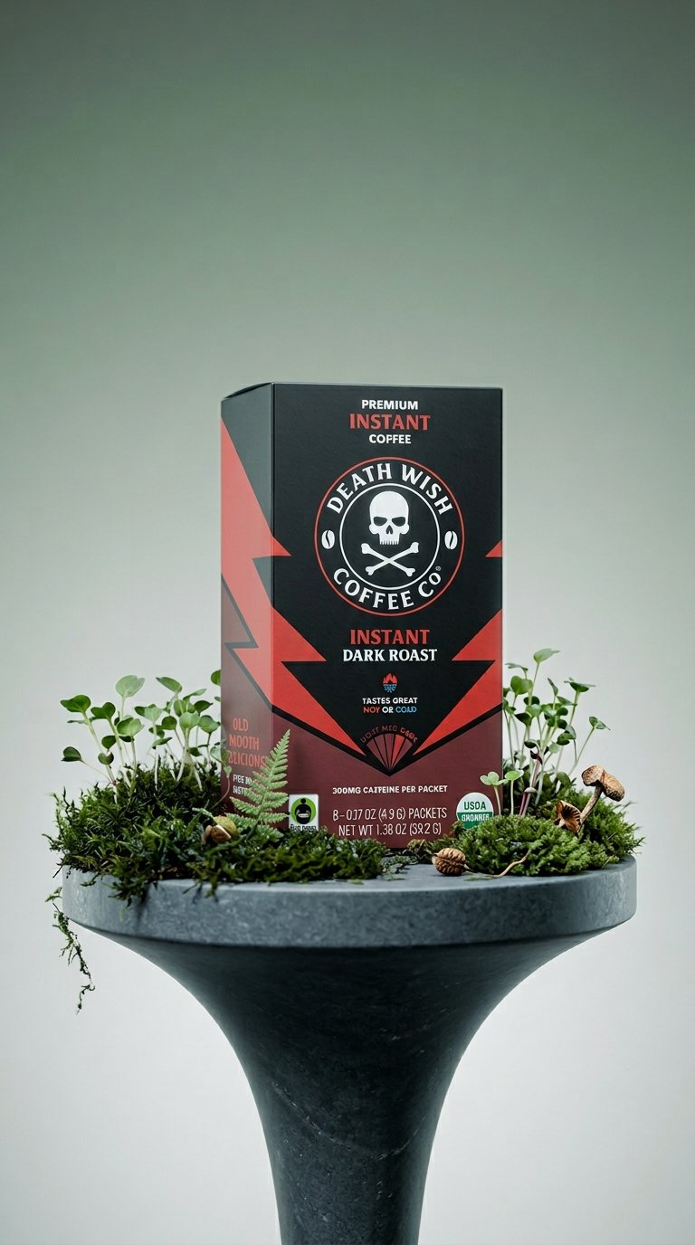 AI product shot of Dark Roast Instant Coffee