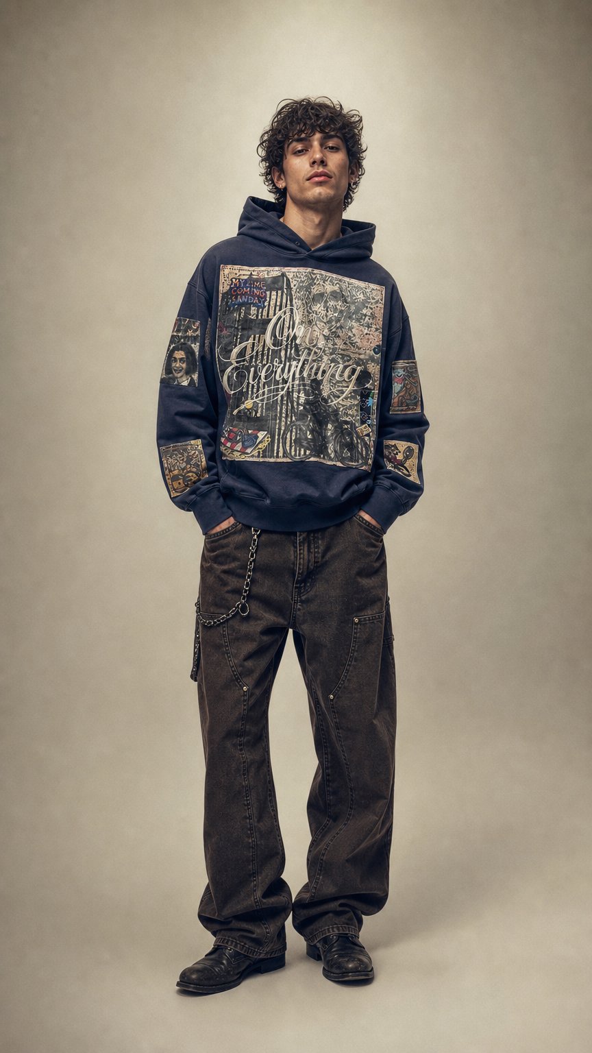 AI product shot of HAIGHT HOODIE