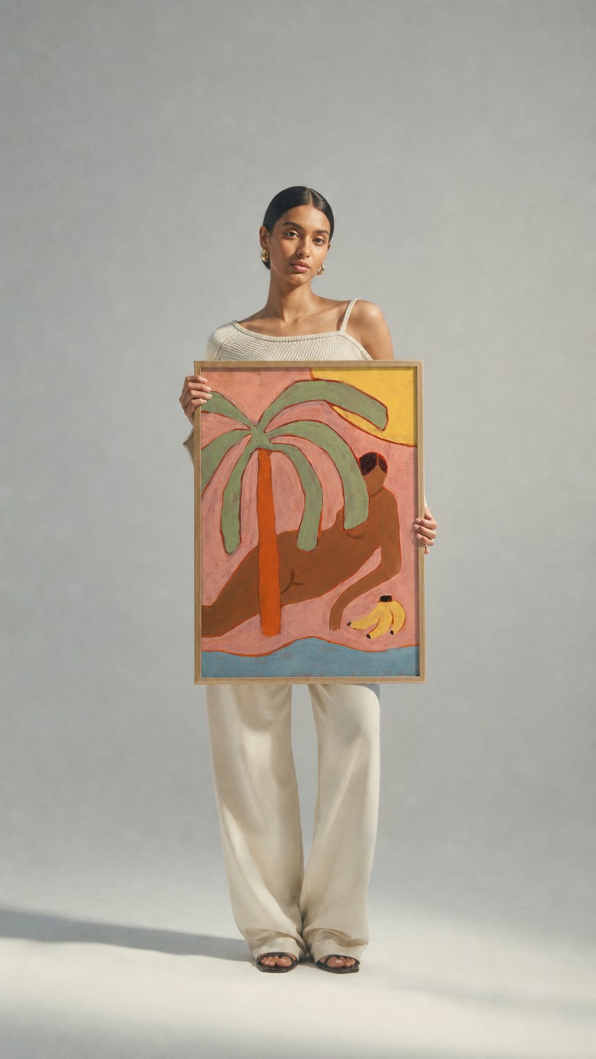 AI product shot of Banana Break Poster