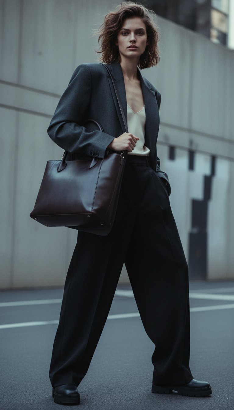 AI product shot of Antique Career Tote