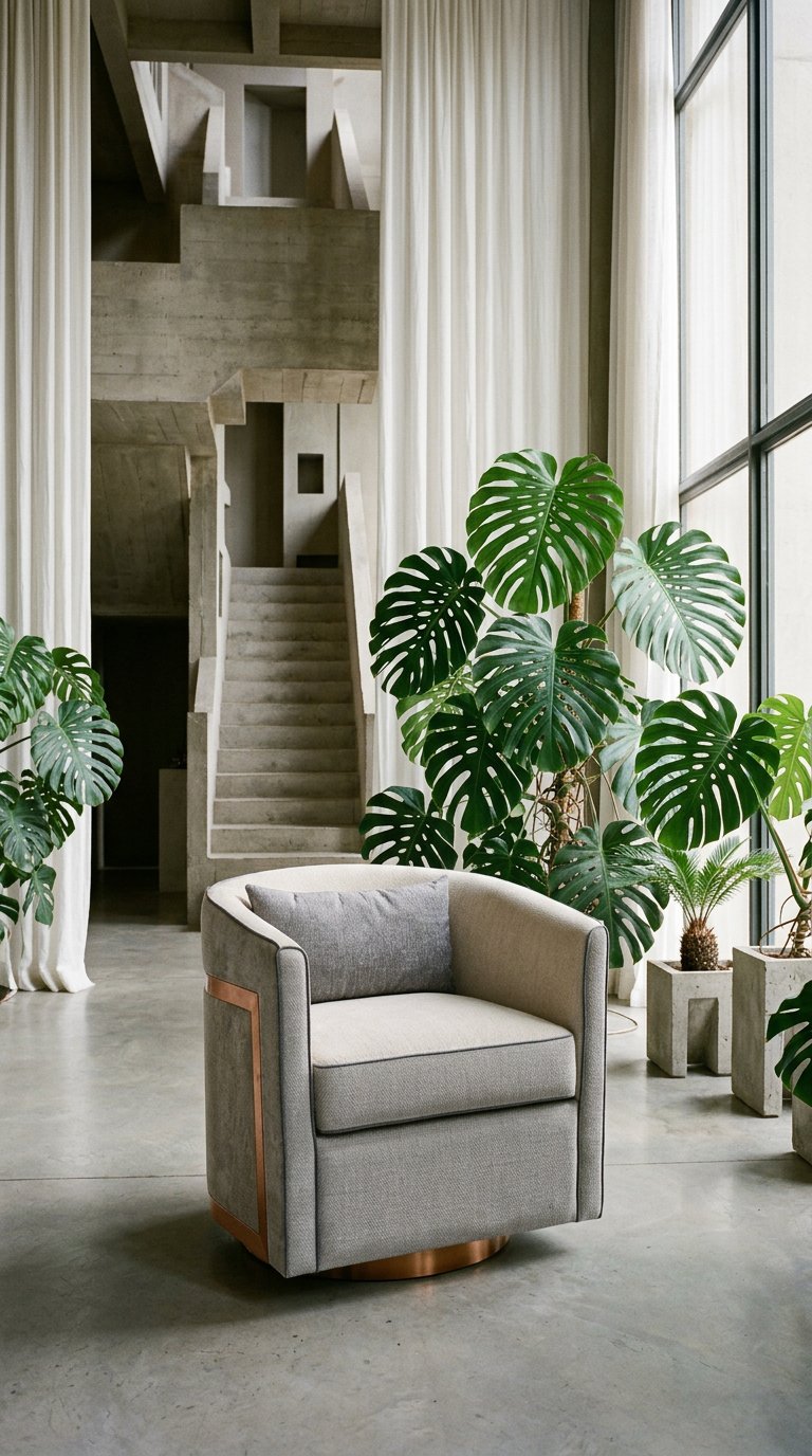 AI product shot of Barcelona Tub Chair
