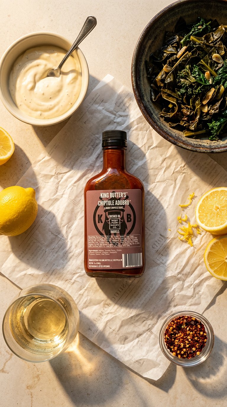 AI product shot of Barrel Aged Chipotle Adobro