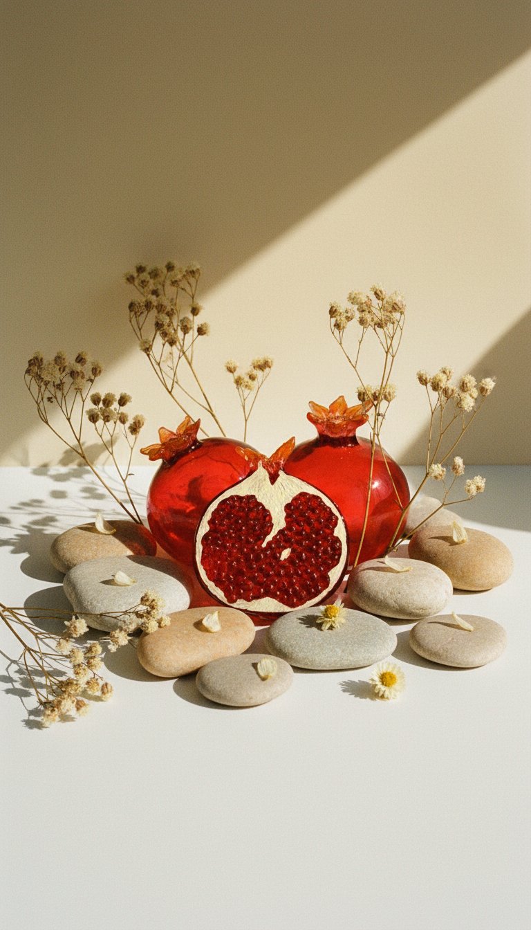 AI product shot of Pomegranate