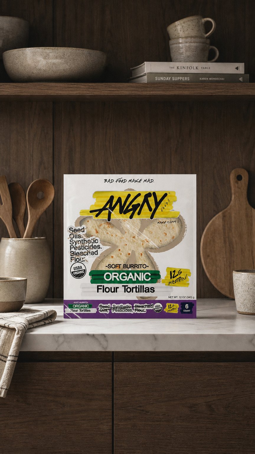 AI product shot of Tortillas