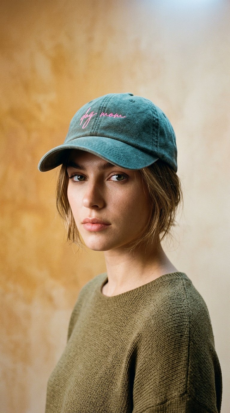 AI product shot of Dogmom Cap Vintage