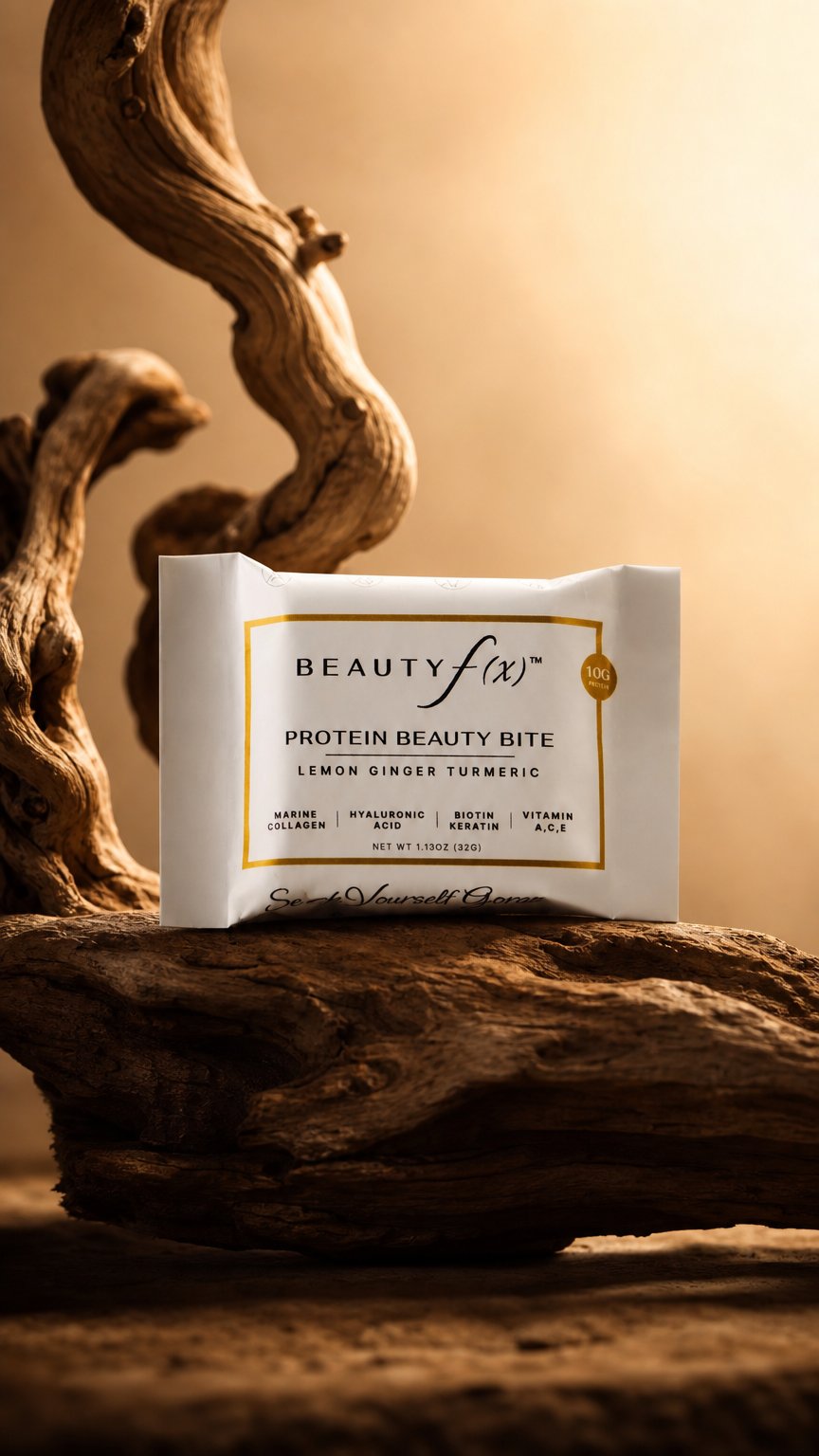 AI product shot of LEMON GINGER TURMERIC 12 Bites