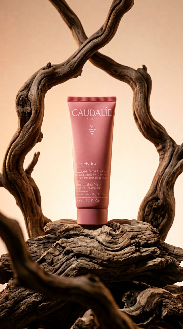 AI product shot of VinoHydra Moisturizing Mask