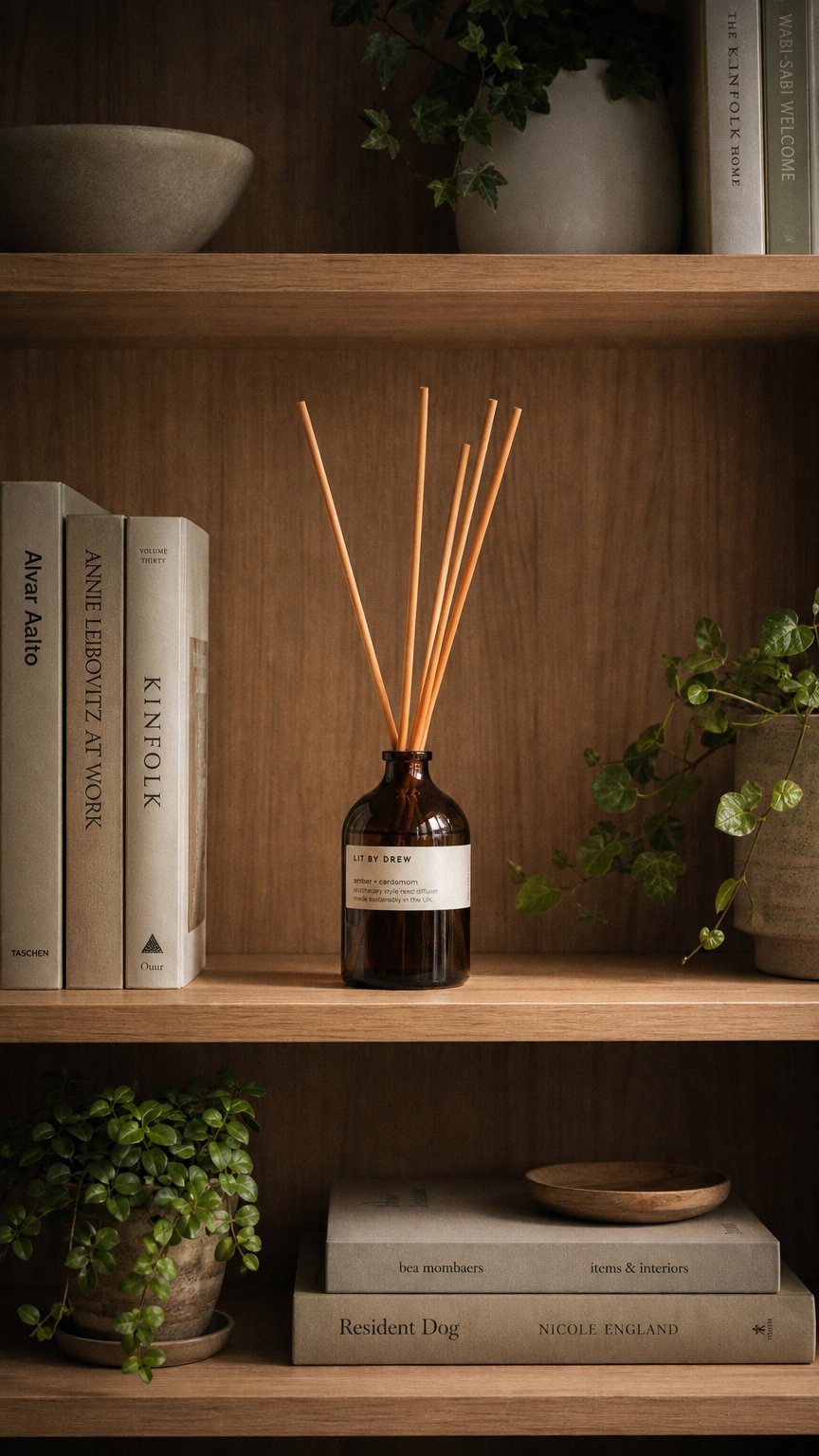AI product shot of Amber & Cardamom Reed Diffuser - 100ml - Wholesale