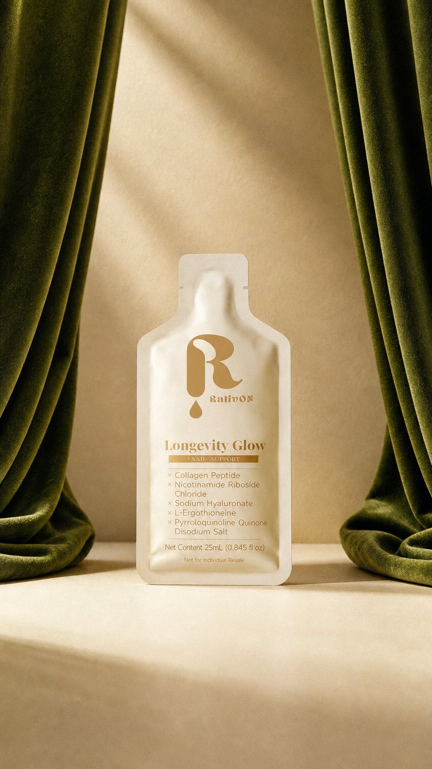 AI product shot of Longevity Glow