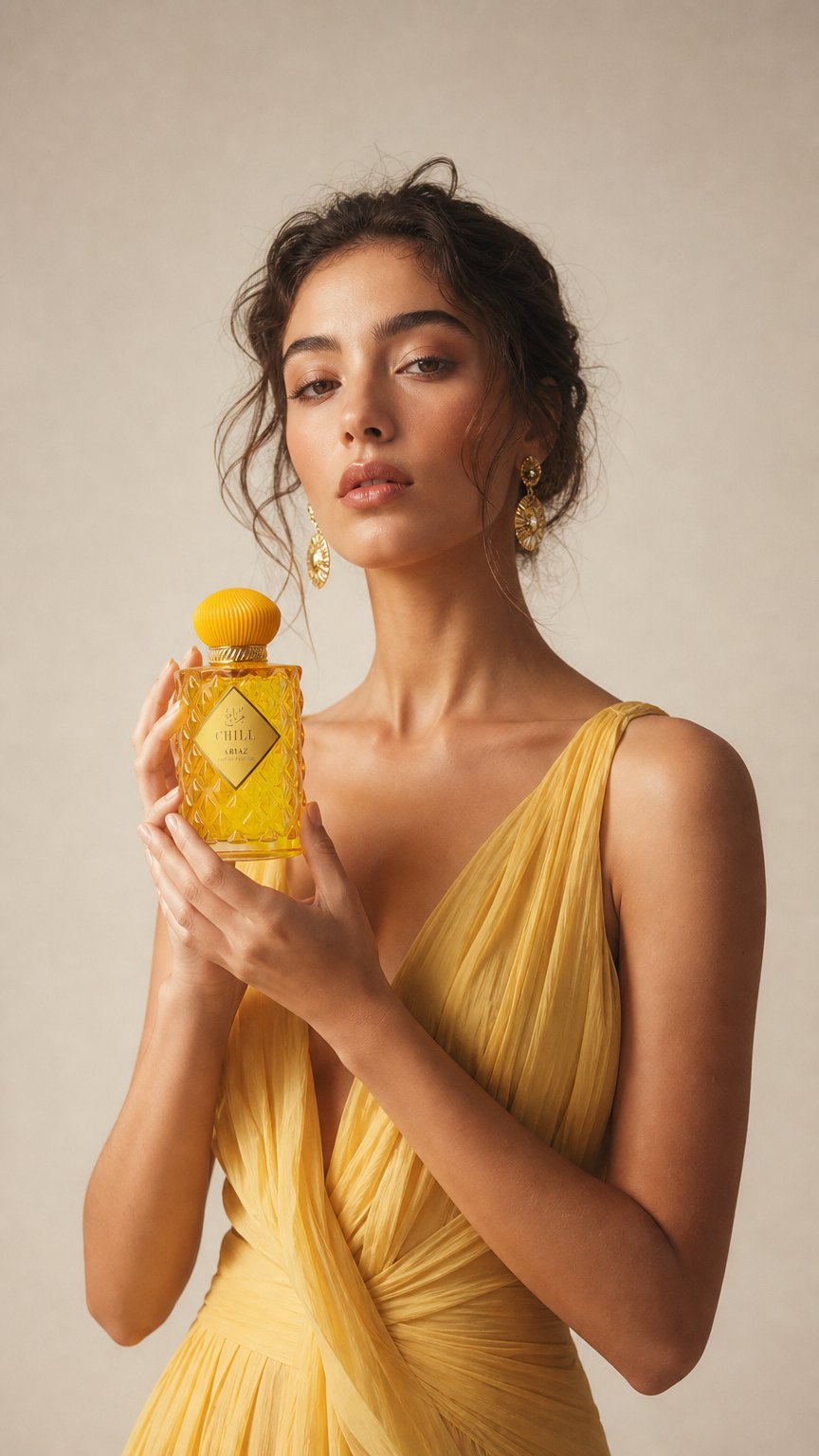 AI product shot of CHILL by ARIAZ 3.4oz/100ml Eau De Parfum for Her – Fruity Gourmand