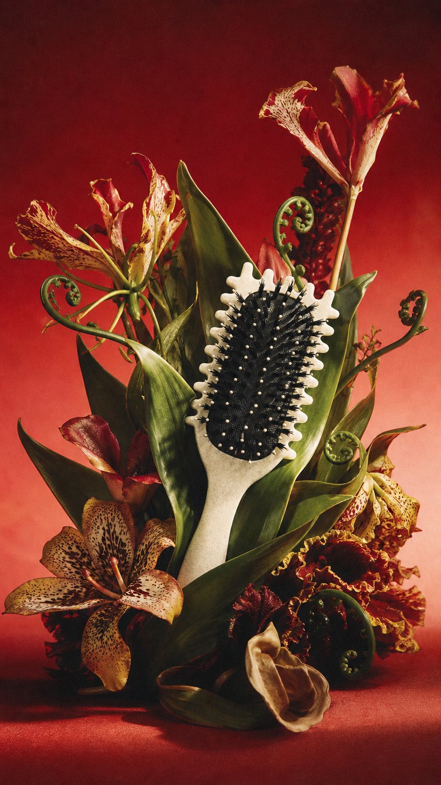 AI product shot of Curly Dream Brush + Definition Sprühflasche