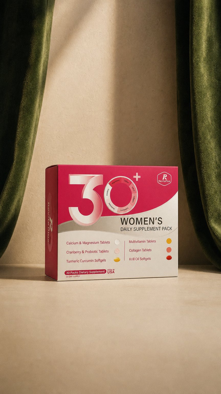 AI product shot of Beauty Pack — Women’s Daily 6 Essentials