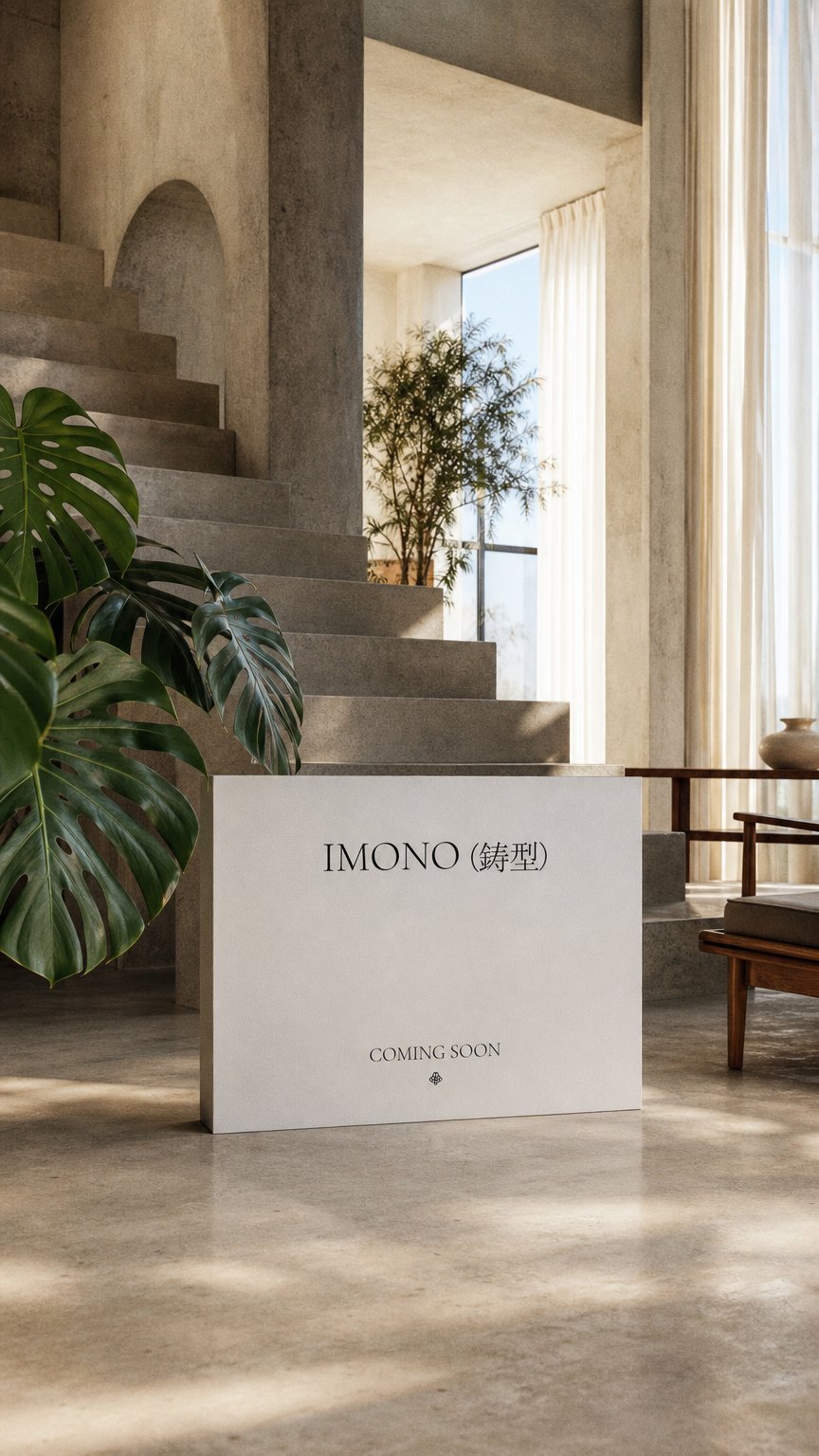 AI product shot of IMONO (鋳型)
