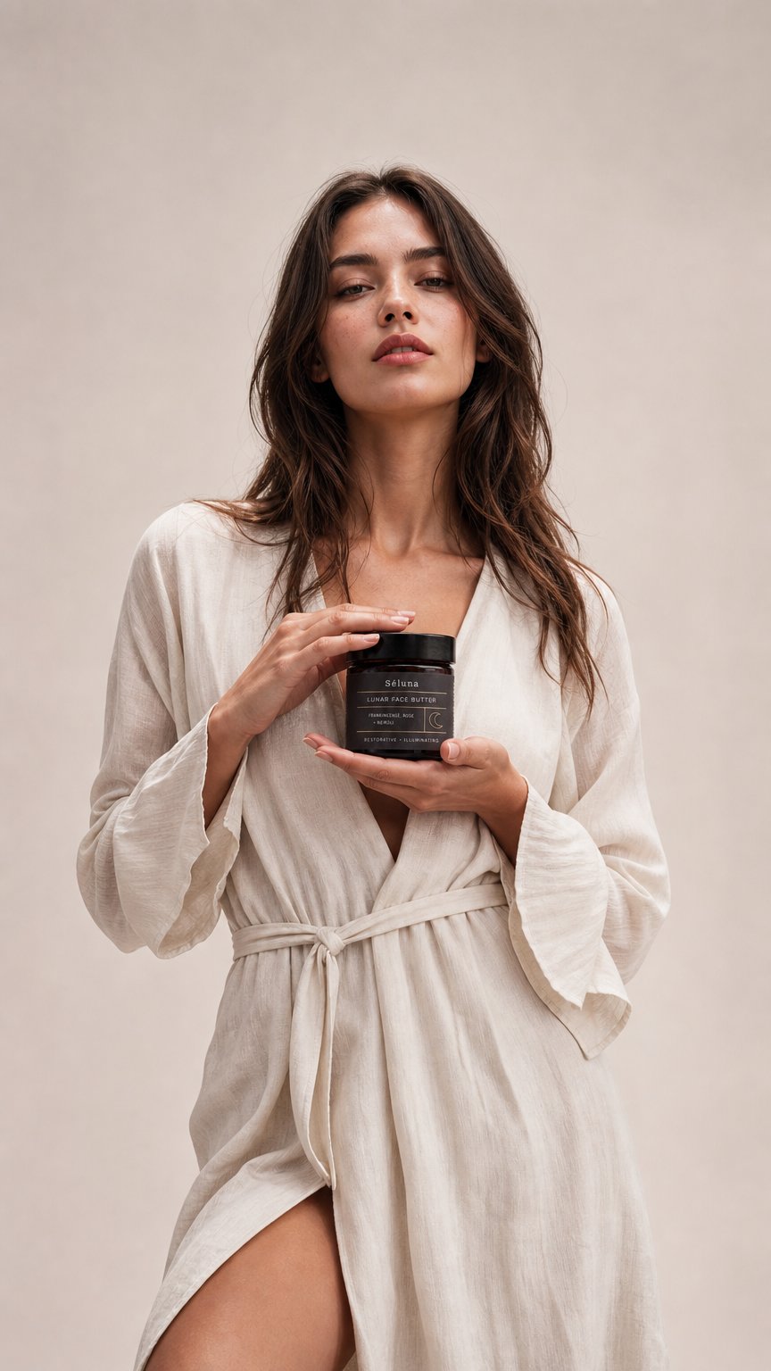 AI product shot of SÉLUNA Face Butter
