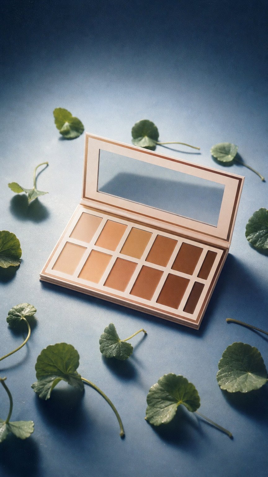 AI product shot of Max Touch Professional Foundation Palette (12 Colours) MT-2553