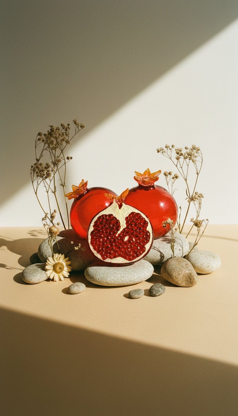 AI product shot of Pomegranate