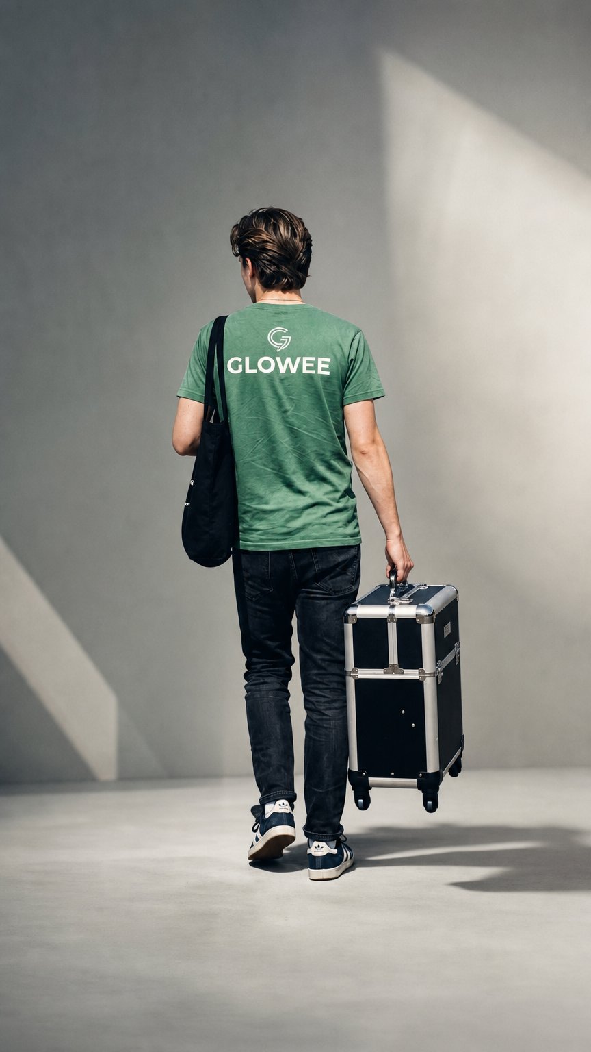 AI product shot of Glowee - Bellezza a domicilio