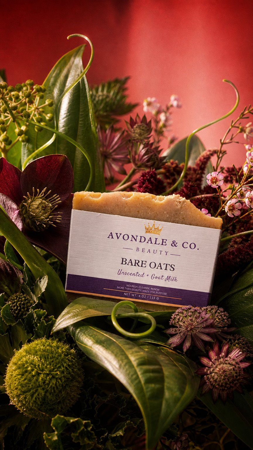 AI product shot of Bare Oats