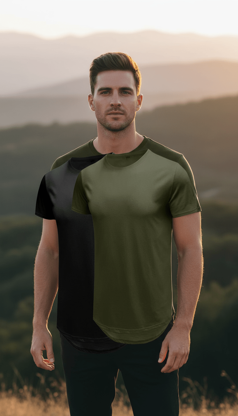 AI product shot of "Everyday" Summer Tee (3-Pack)