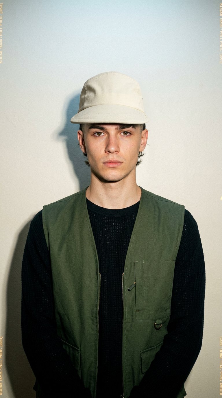 AI product shot of Long Bill Hat