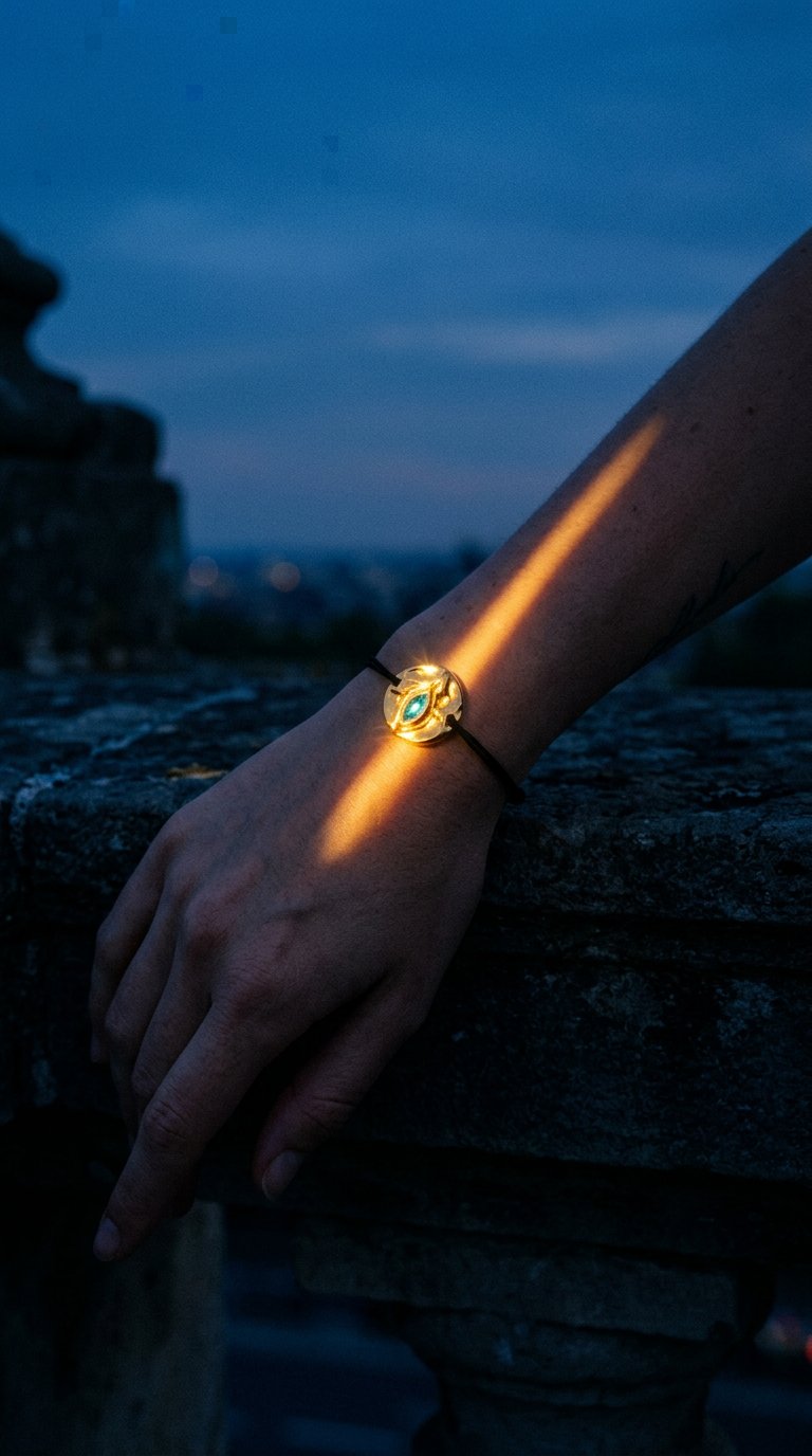 AI product shot of V.4 Turquoise Bracelet