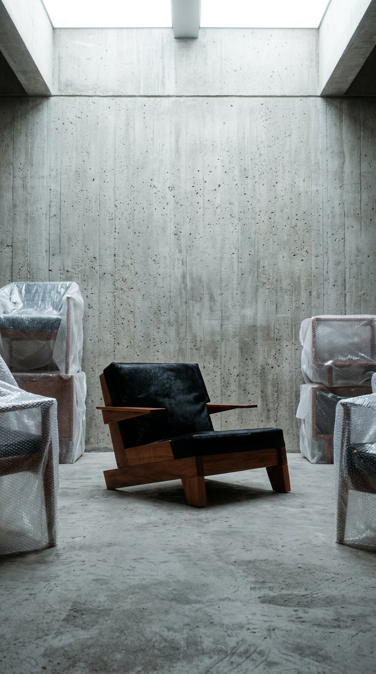 AI product shot of CJ1 Lounge Armchair