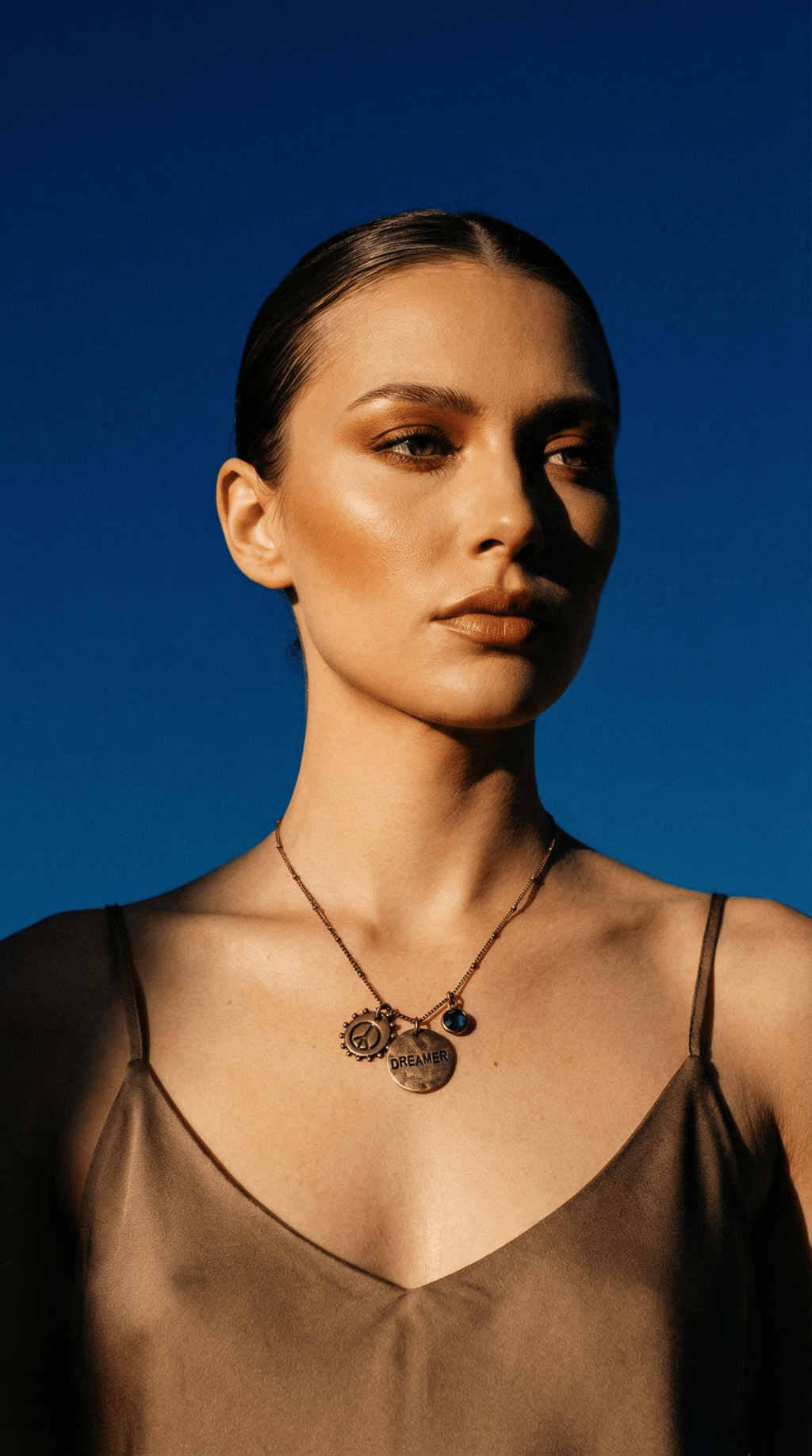 AI product shot of May Dreamer Birthstone Necklace