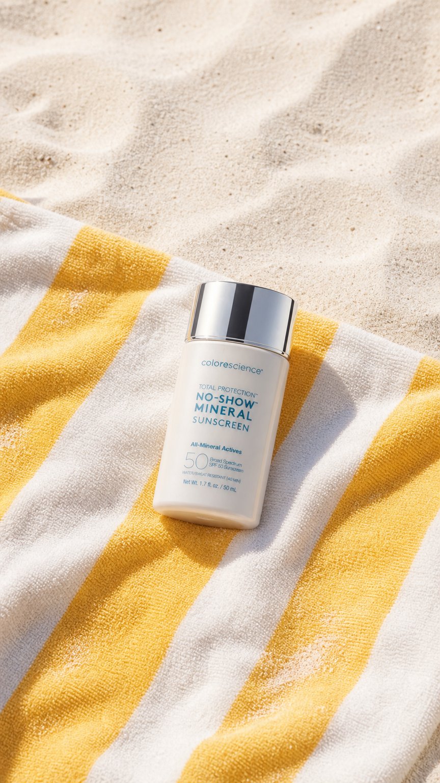 AI product shot of Colorescience Total Protection® No-Show™ Mineral Sunscreen SPF 50