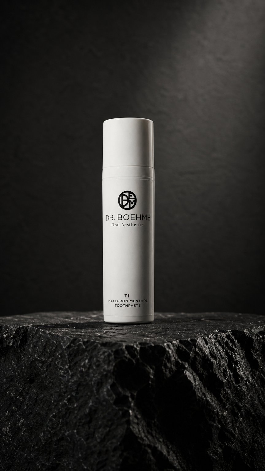 AI product shot of T1 Hyaluron Menthol Zahncreme