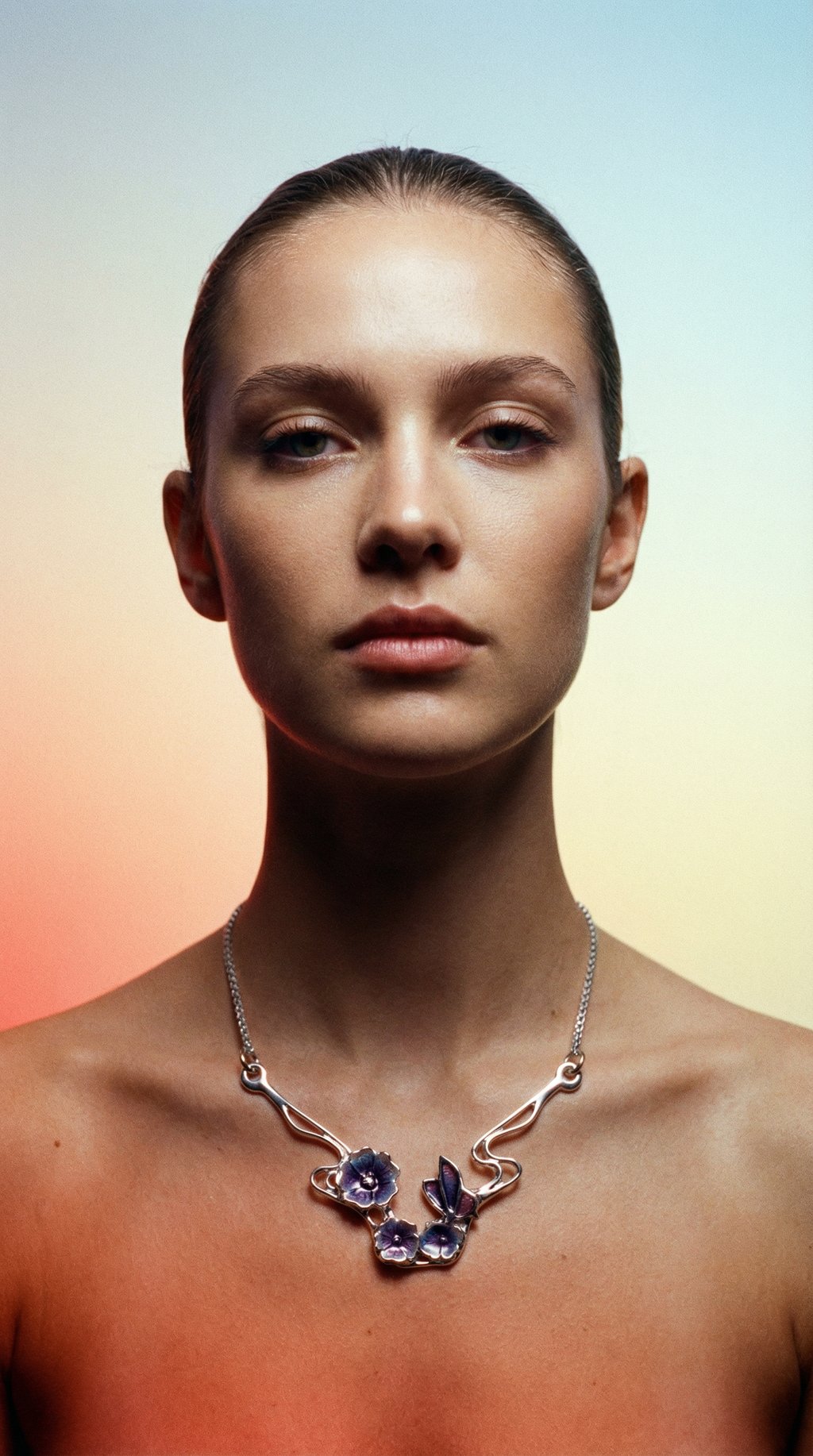 AI product shot of Silver And Enamel Pat Cheyne Necklace EN742 Ortak