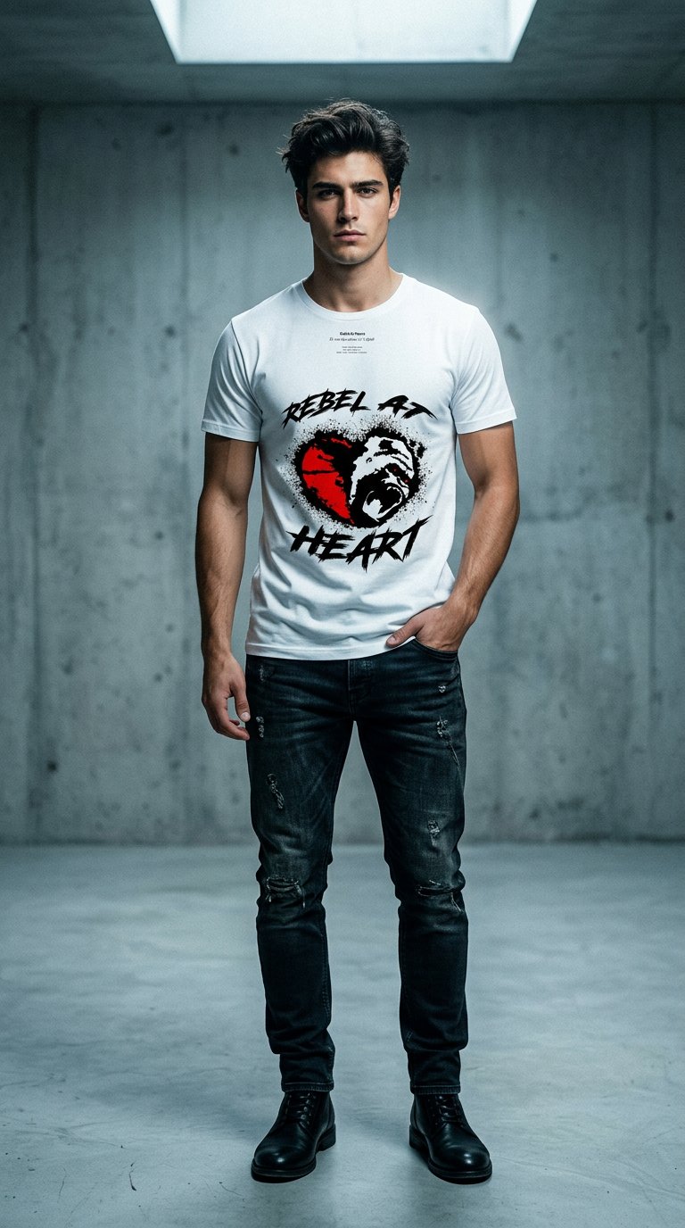 AI product shot of Original Rebel Tee