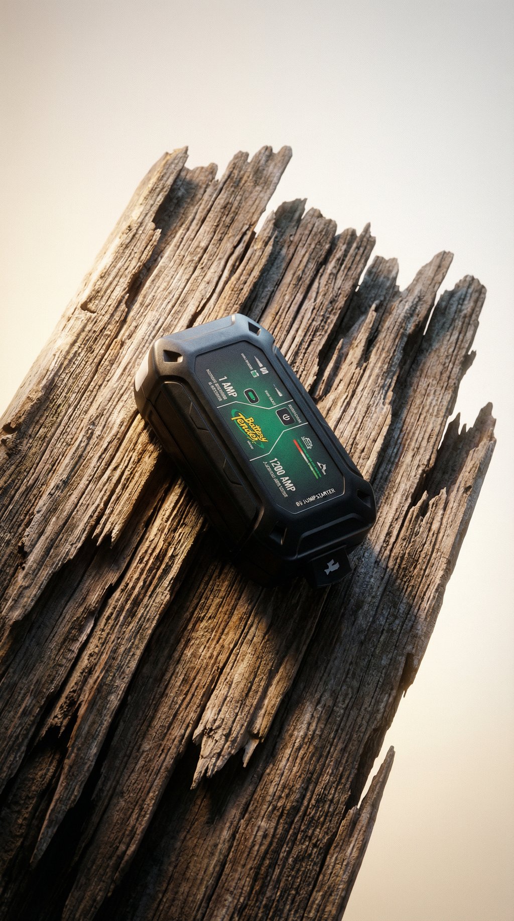 AI product shot of 2-in-1 Jump Starter and Smart Charger