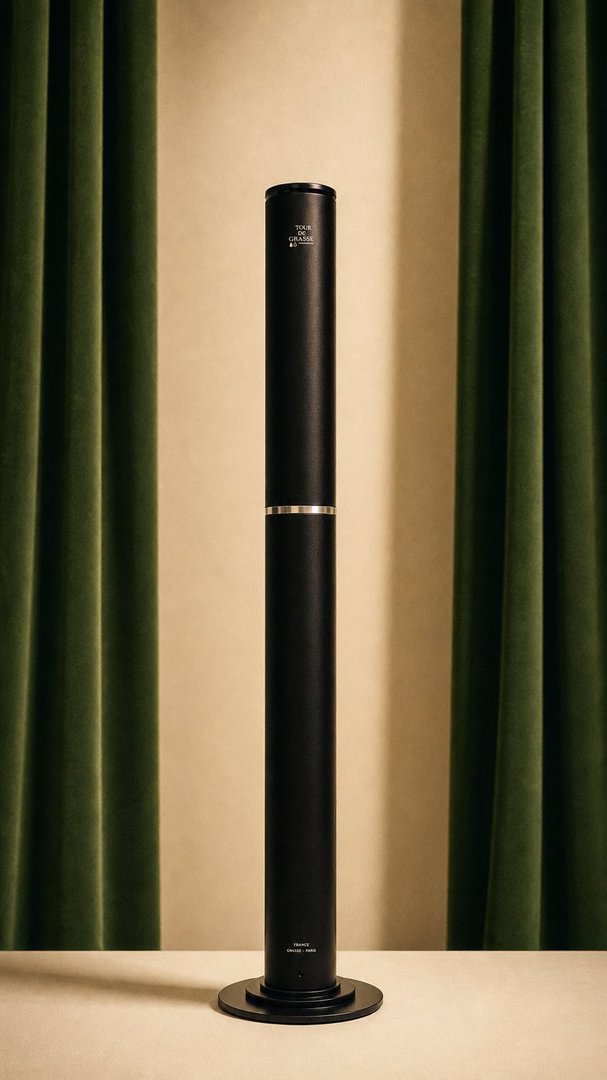 AI product shot of Grasse 30-X Black Aluminum