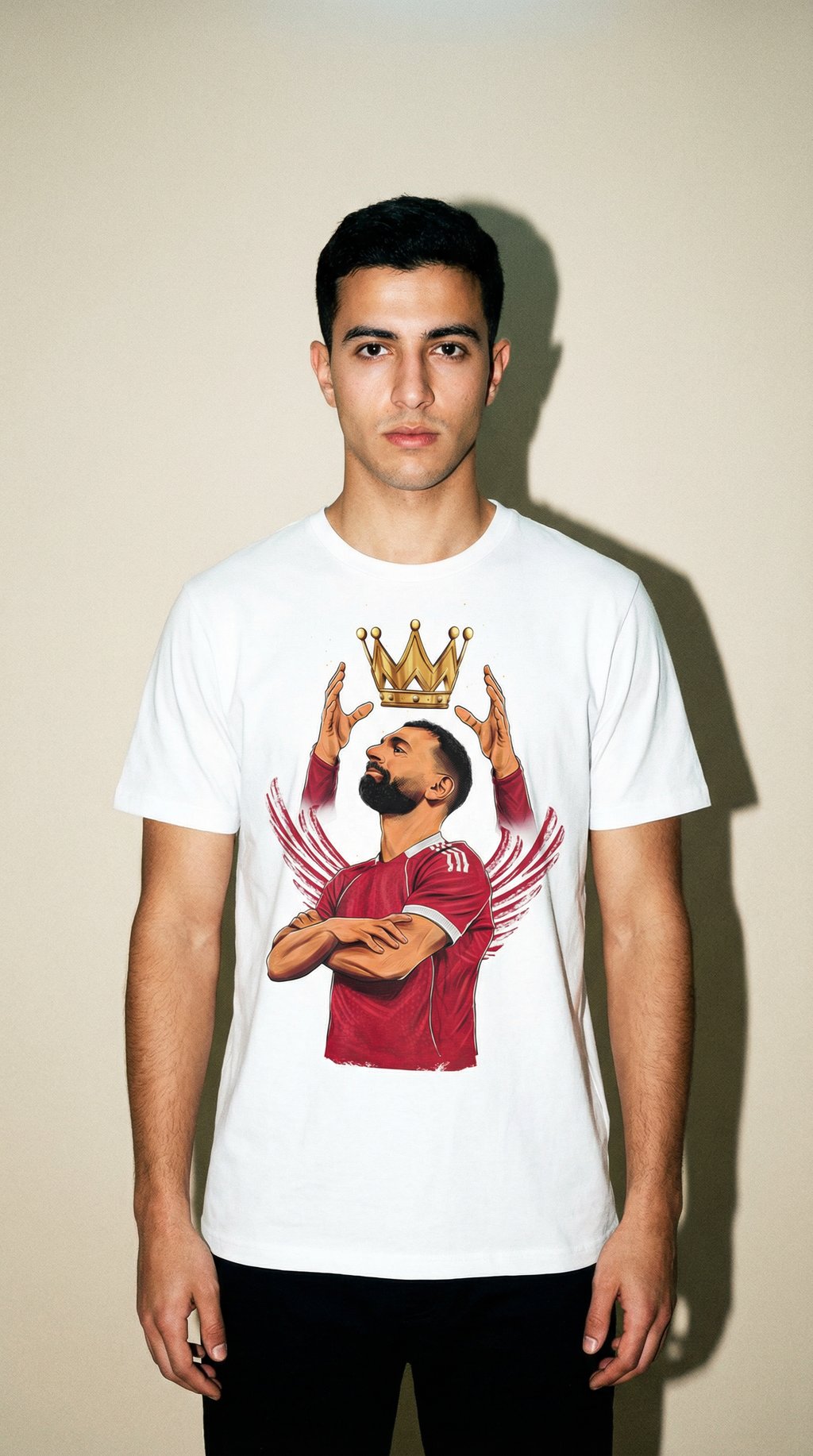 AI product shot of King Salah Oversized T-Shirt